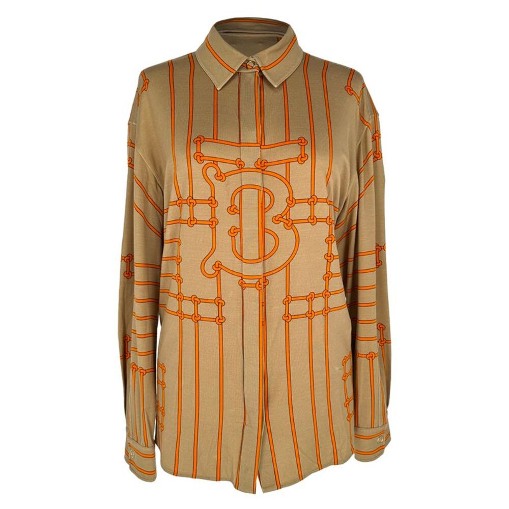 Burberry Emma Printed Shirt in Multicolor Silk